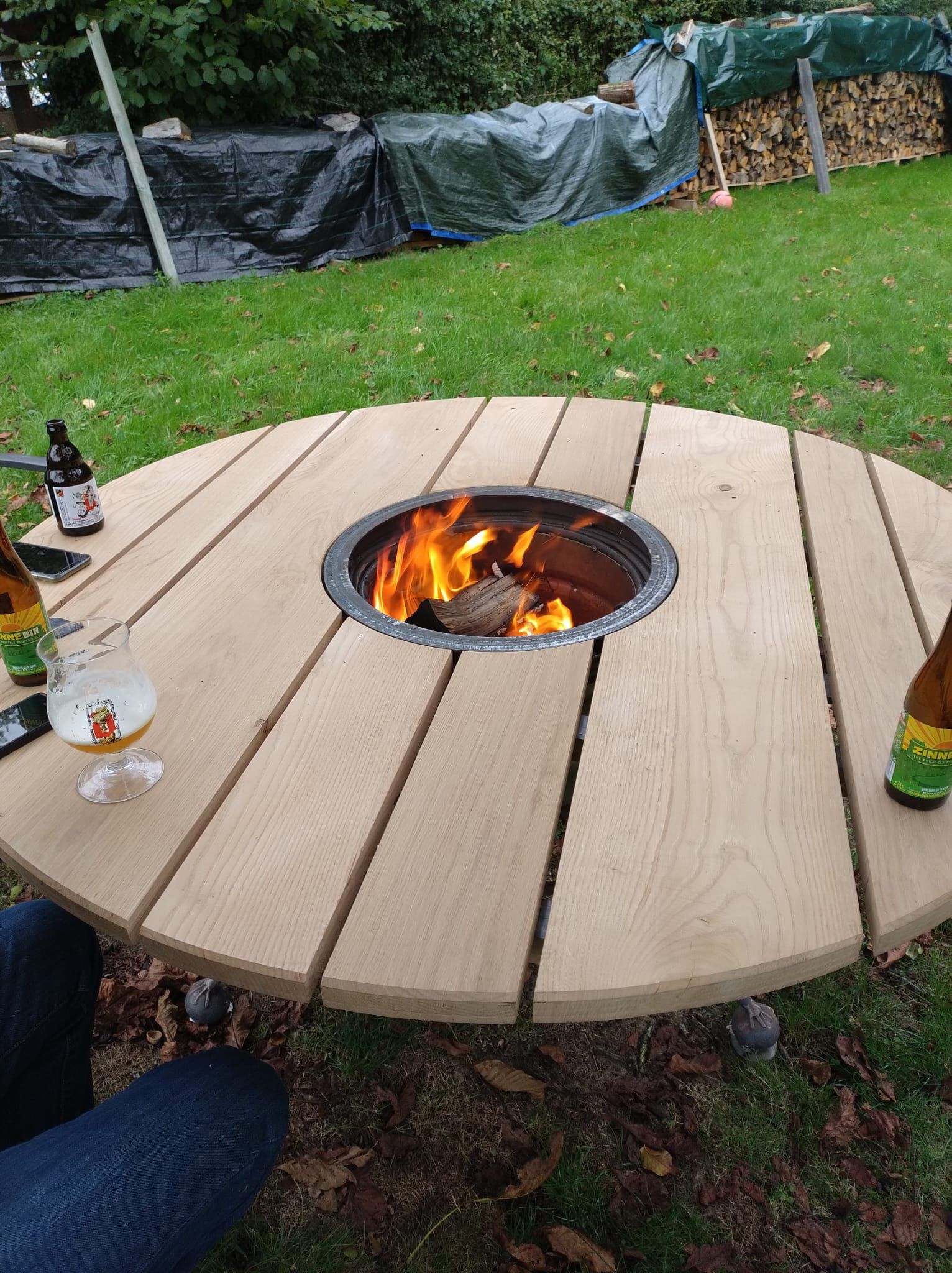 Table à feu